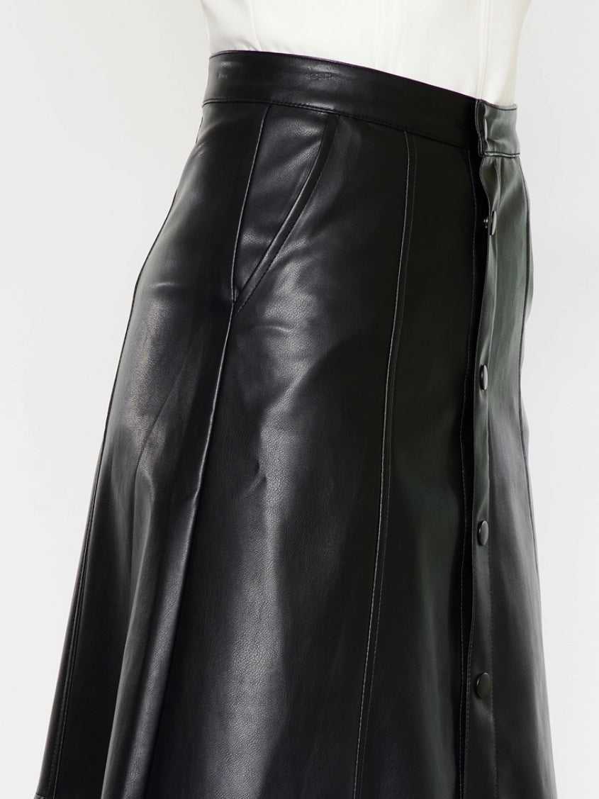 Charlie Faux Leather Skirt