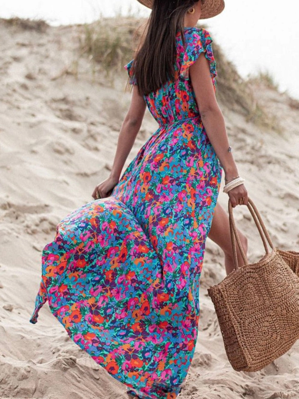 Bright Boho Floral Dress