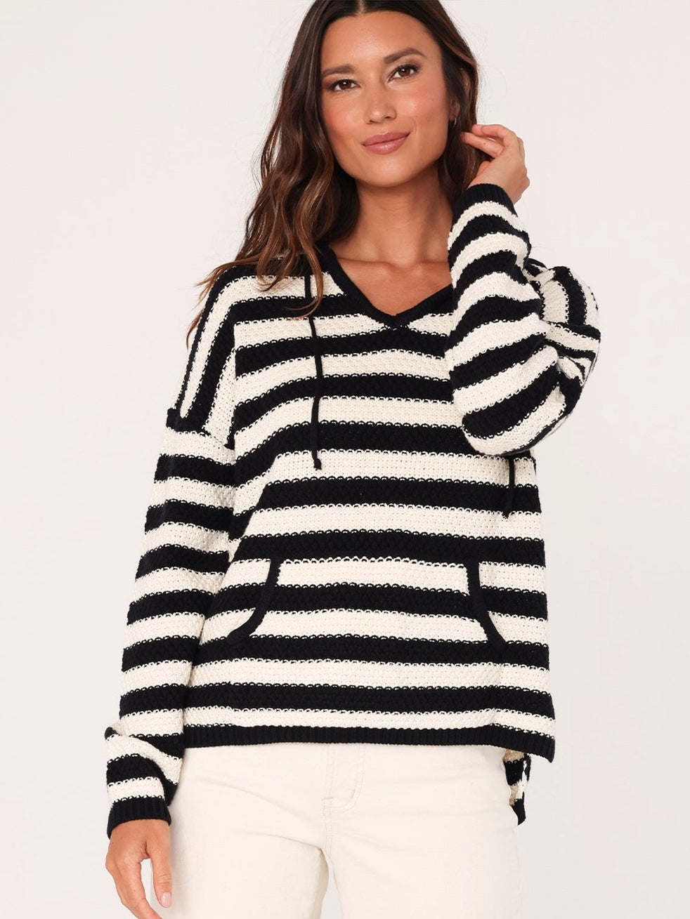 The Striped Knit Hoodie
