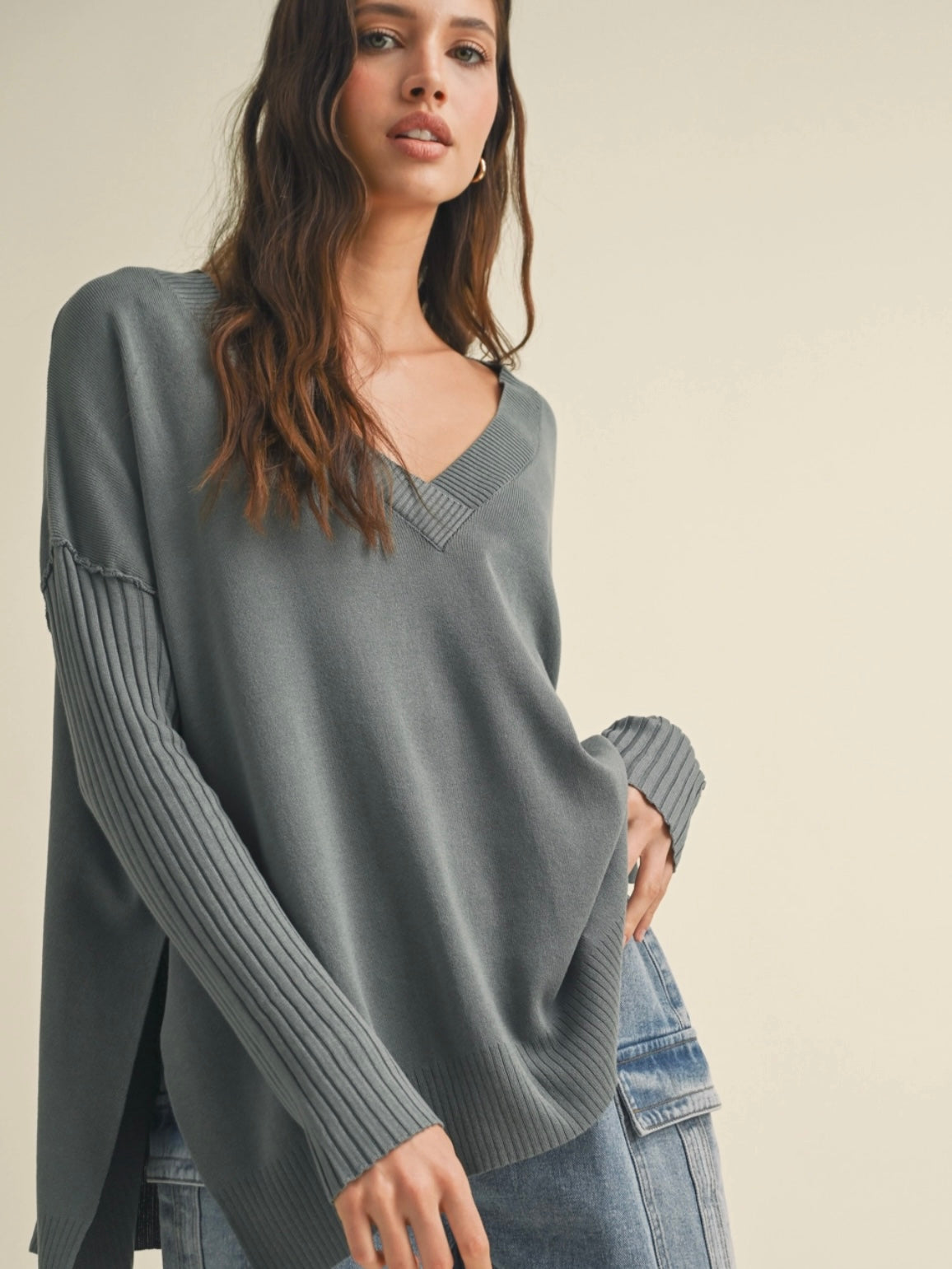 Sienna Deep V Sweater