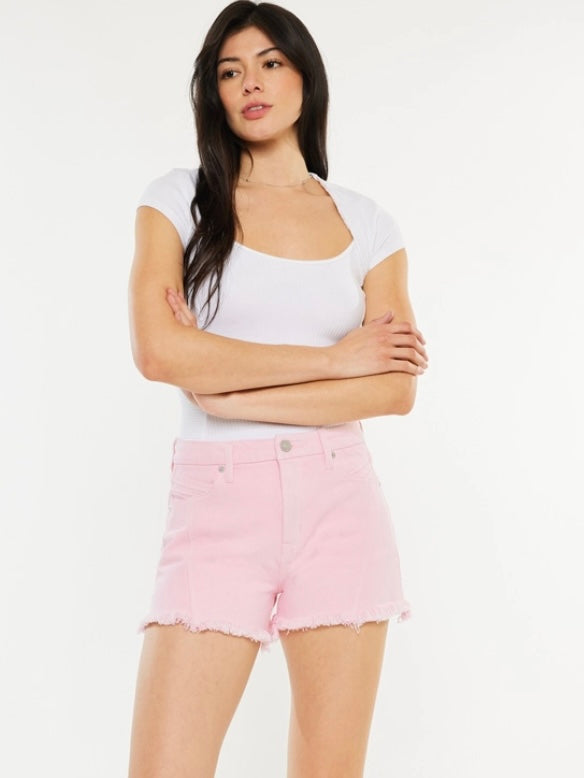 Baby Pink Kancan Shorts