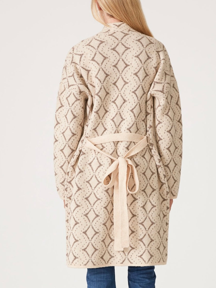 Diamond Jacquard Cardigan