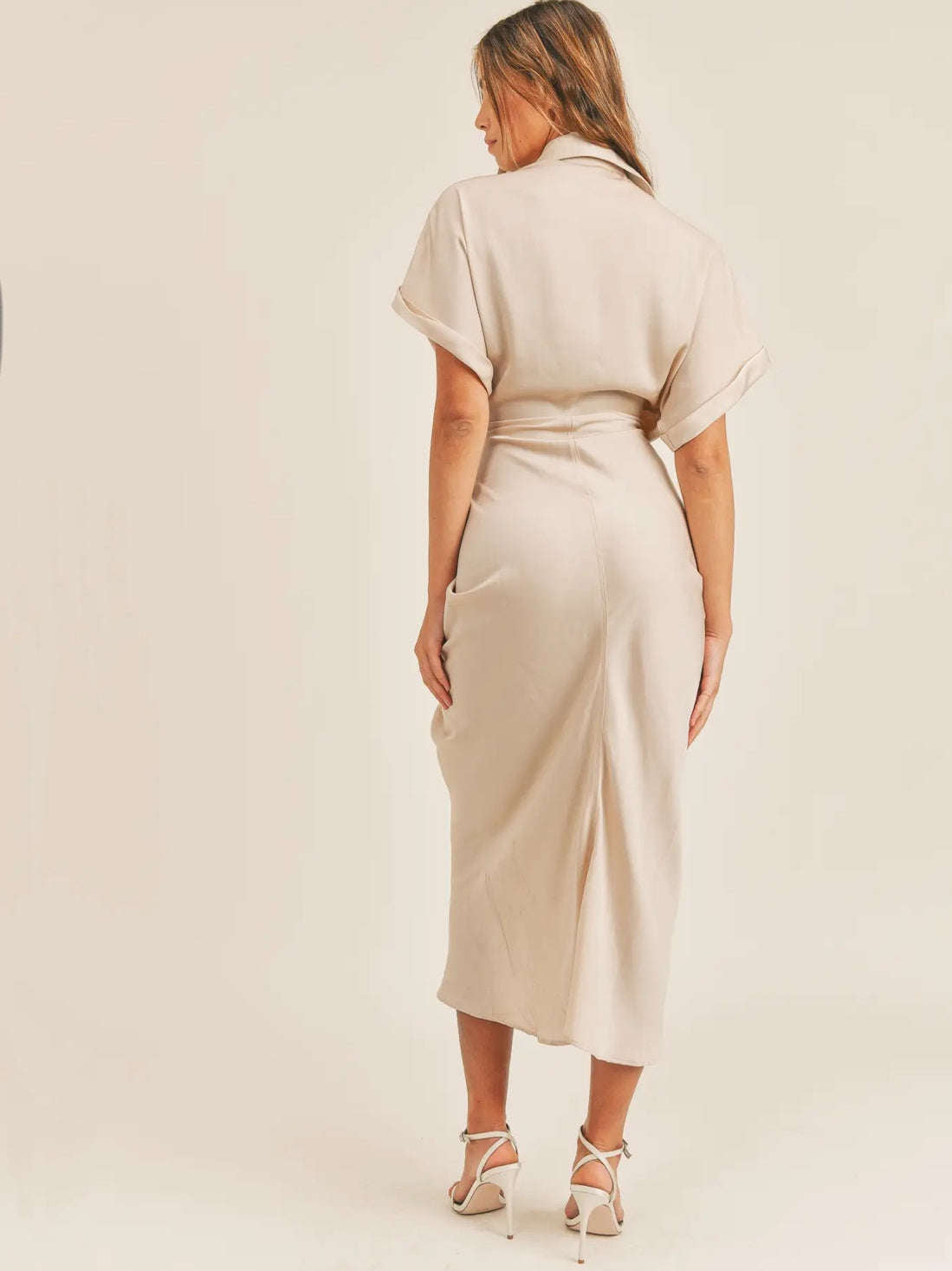 Tie Front Shirt Dress