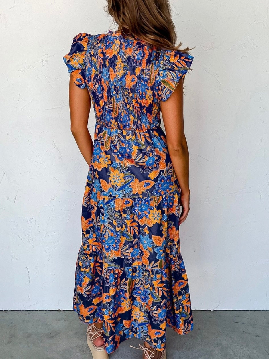 Sunsets Boho Floral Dress