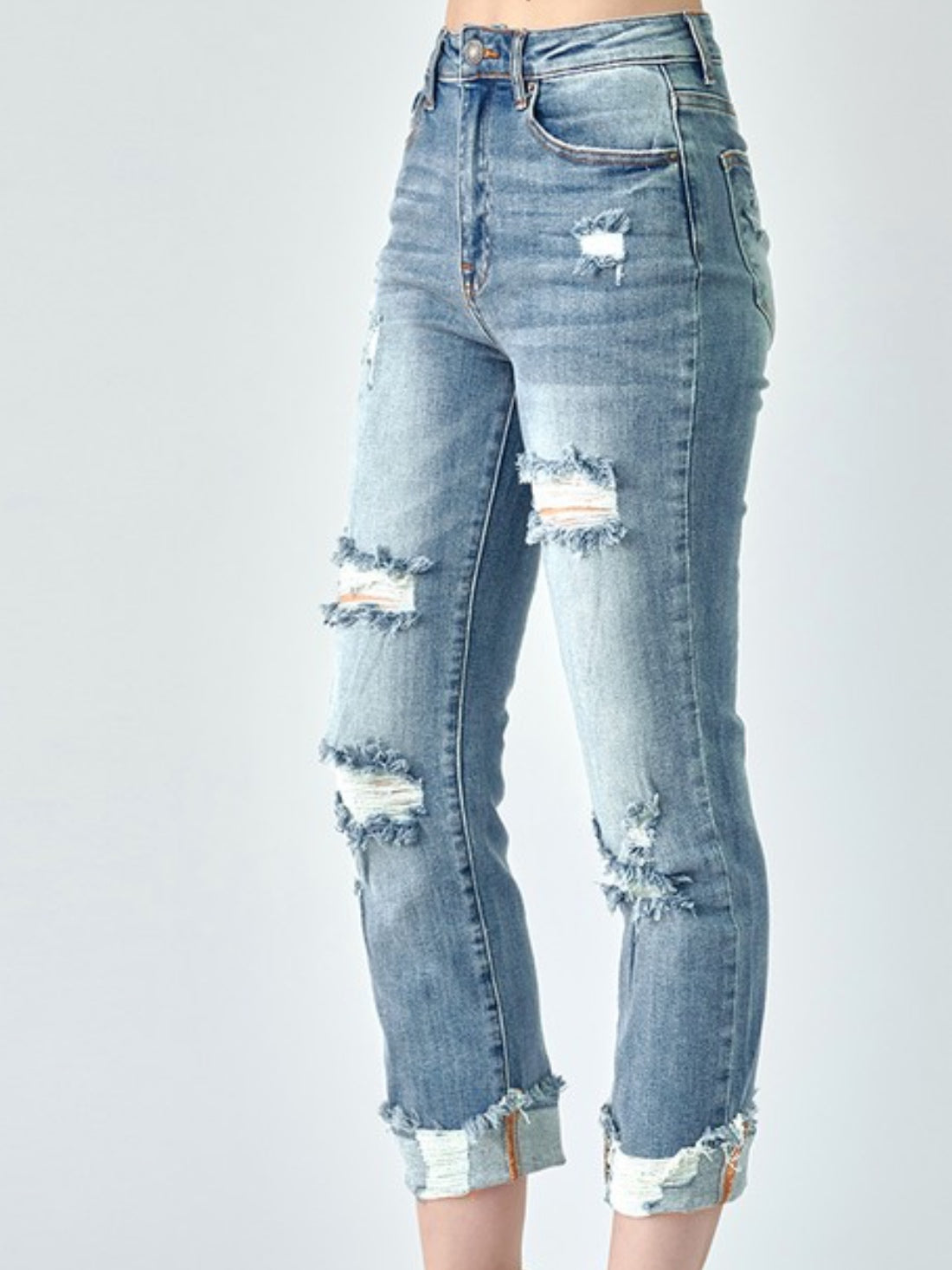 Turn It Up Distressed Jeans