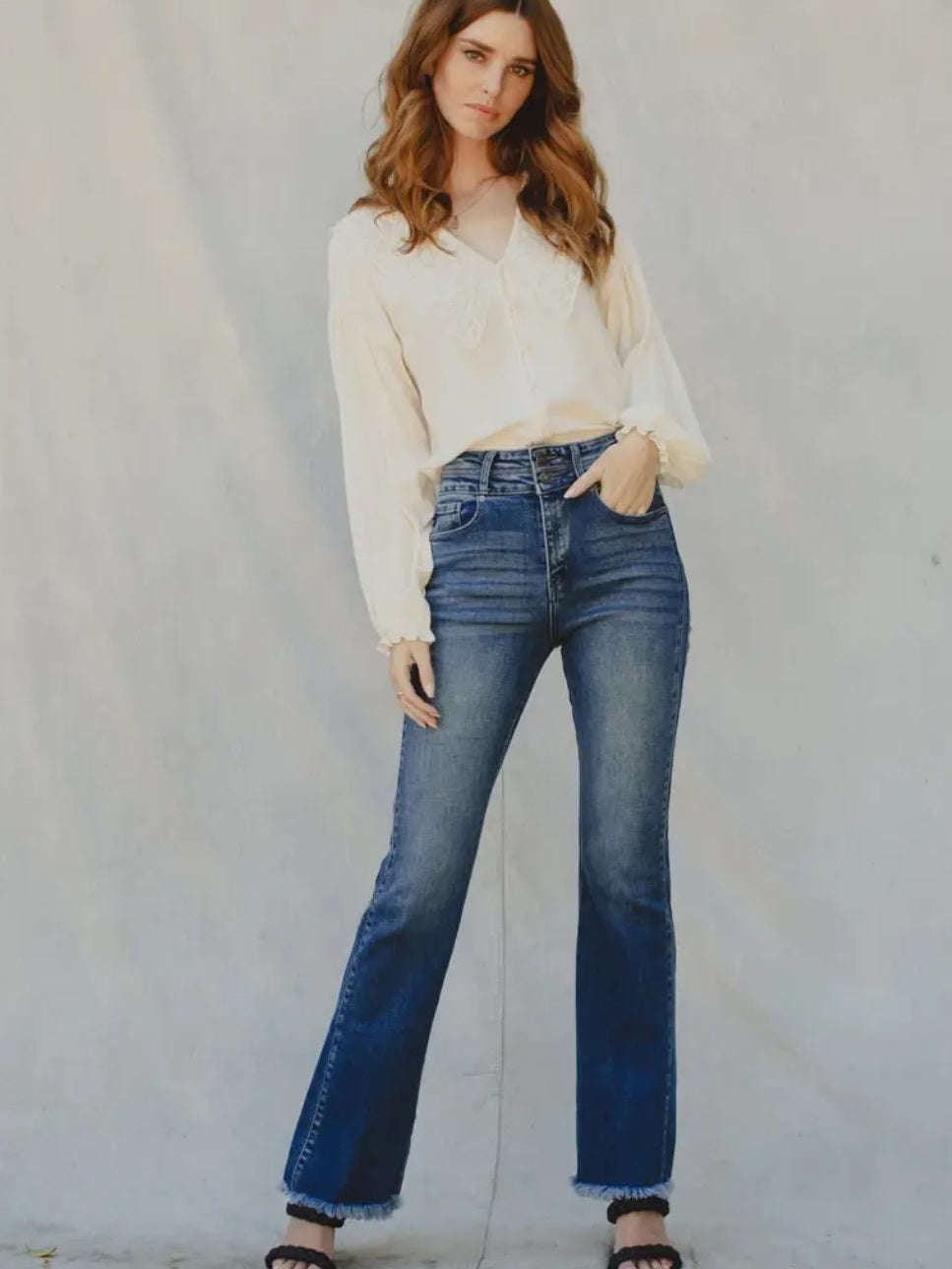 Genevieve High Rise Kancan Jeans