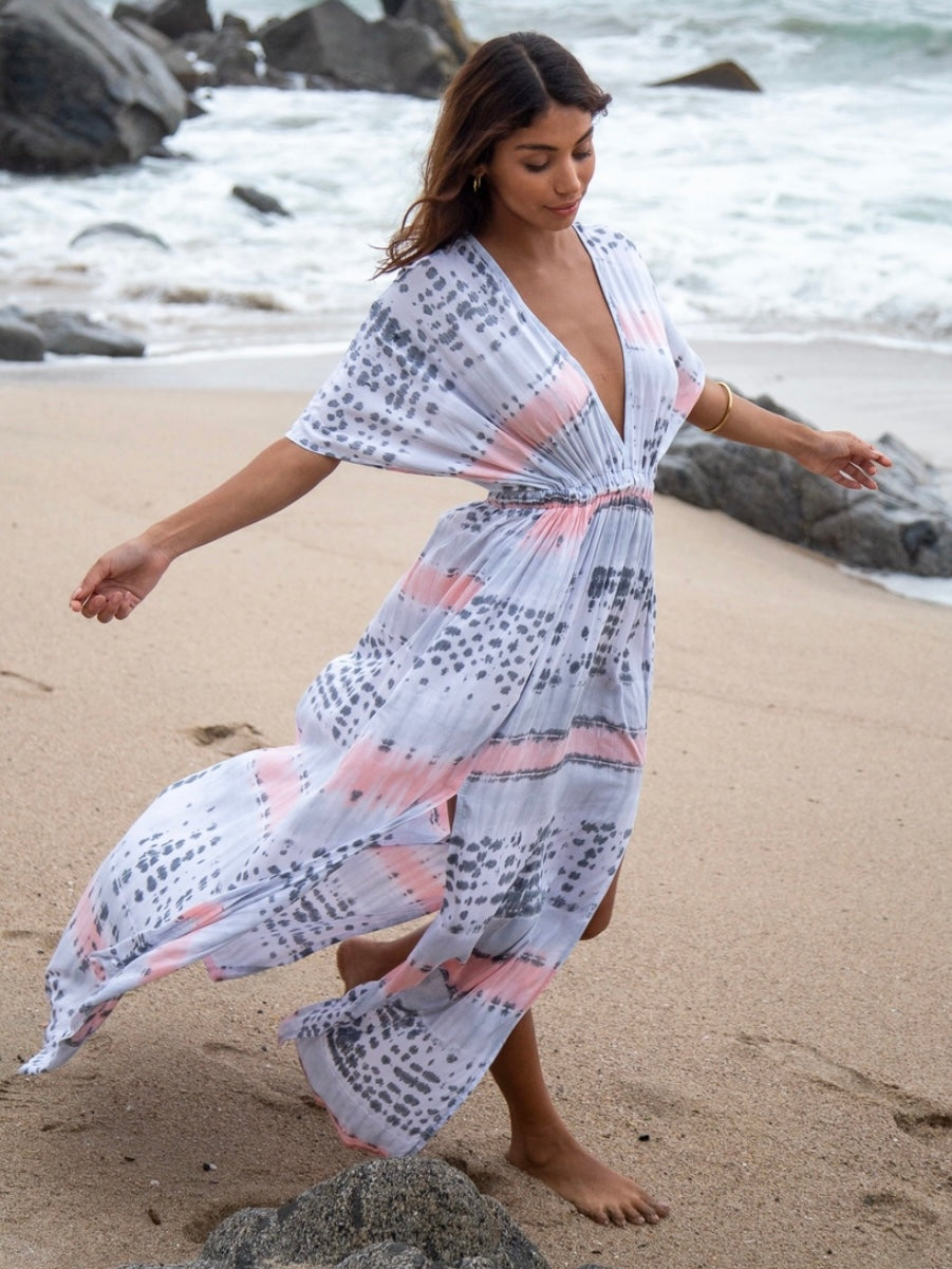 Amy Kimono Maxi Dress