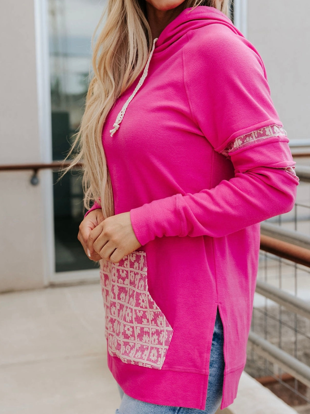 The Cut Out Side Slit Hoodie