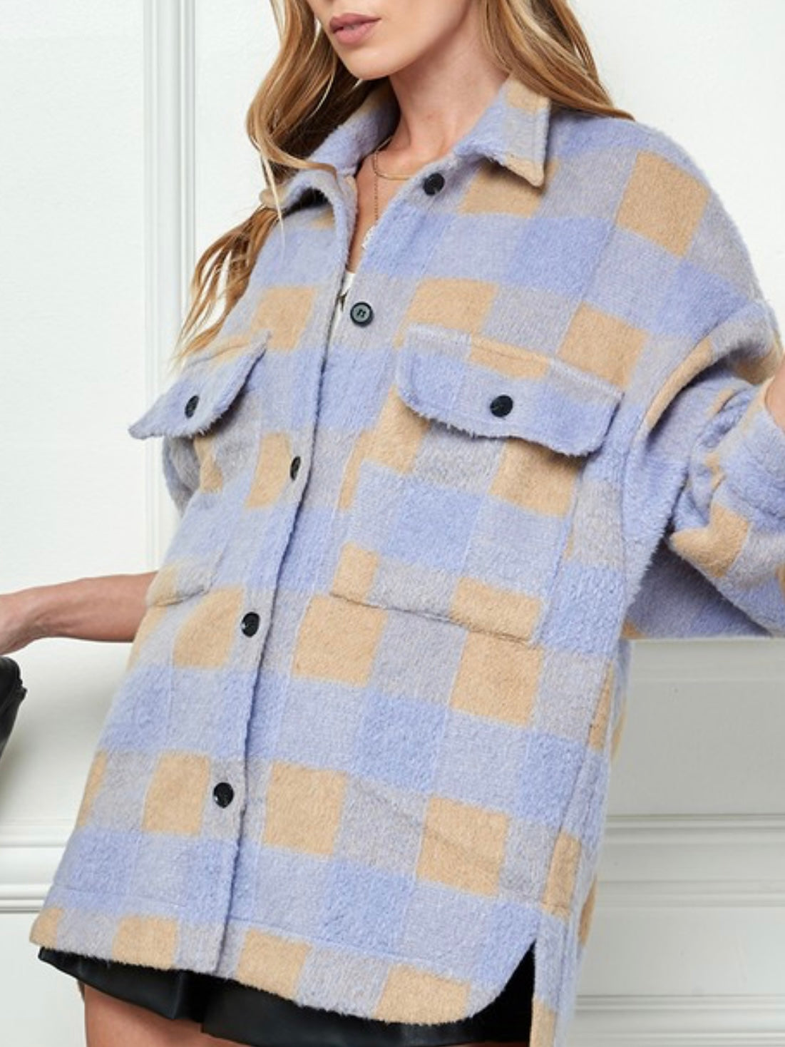 Ocean Side Plaid Shacket