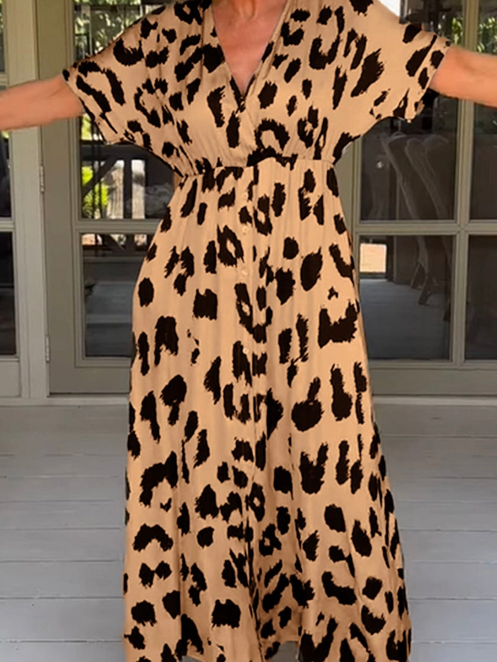 Lucille Leopard Dress