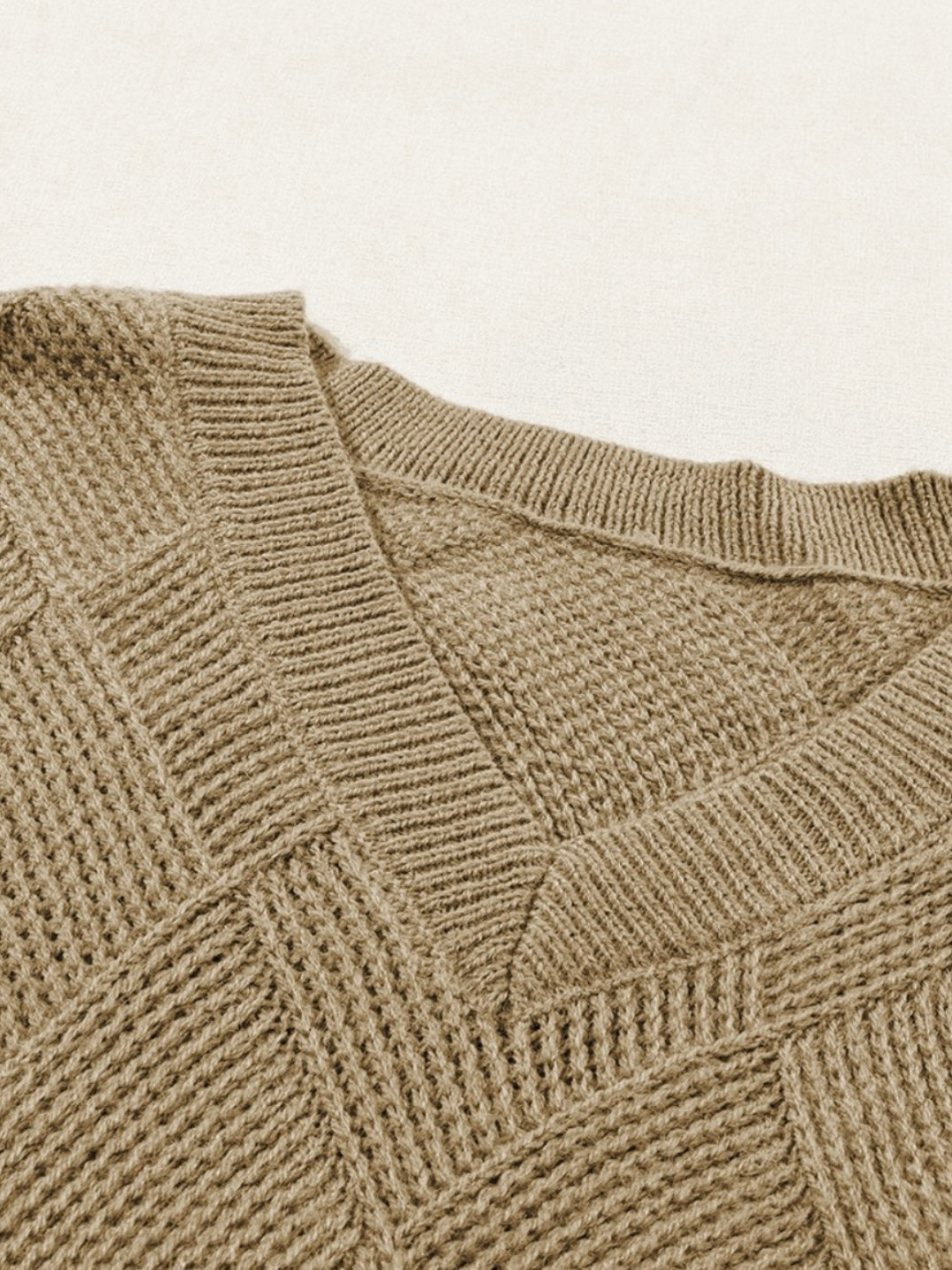 Checkered Boho Sweater