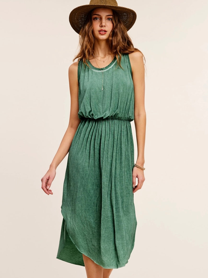 Vintage Dyed Midi Dress