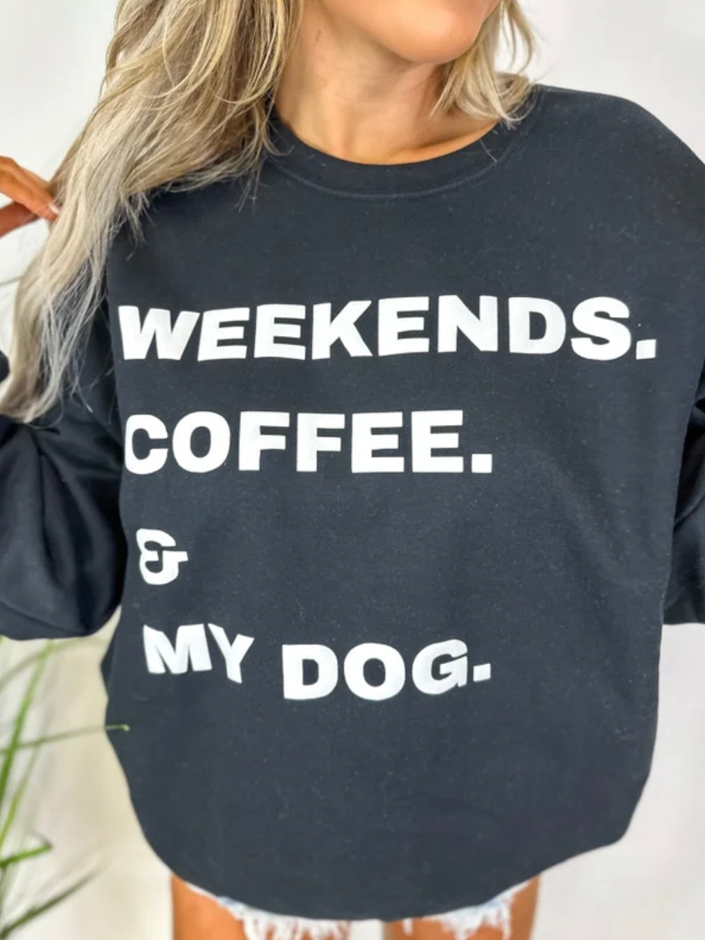Weekends Coffee Dogs Sweatshirt