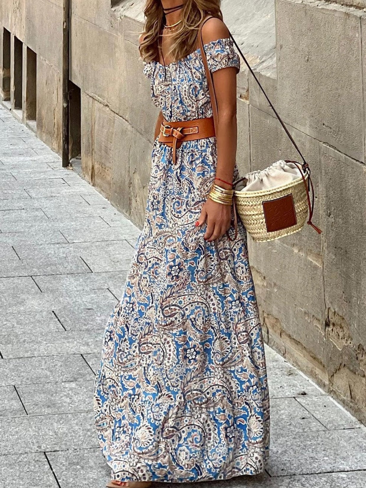 Amelia Boho Paisley Dress