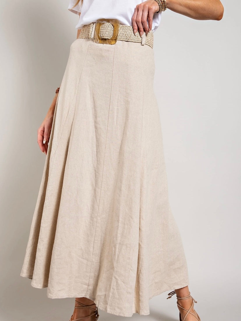 Linen Maxi Skirt