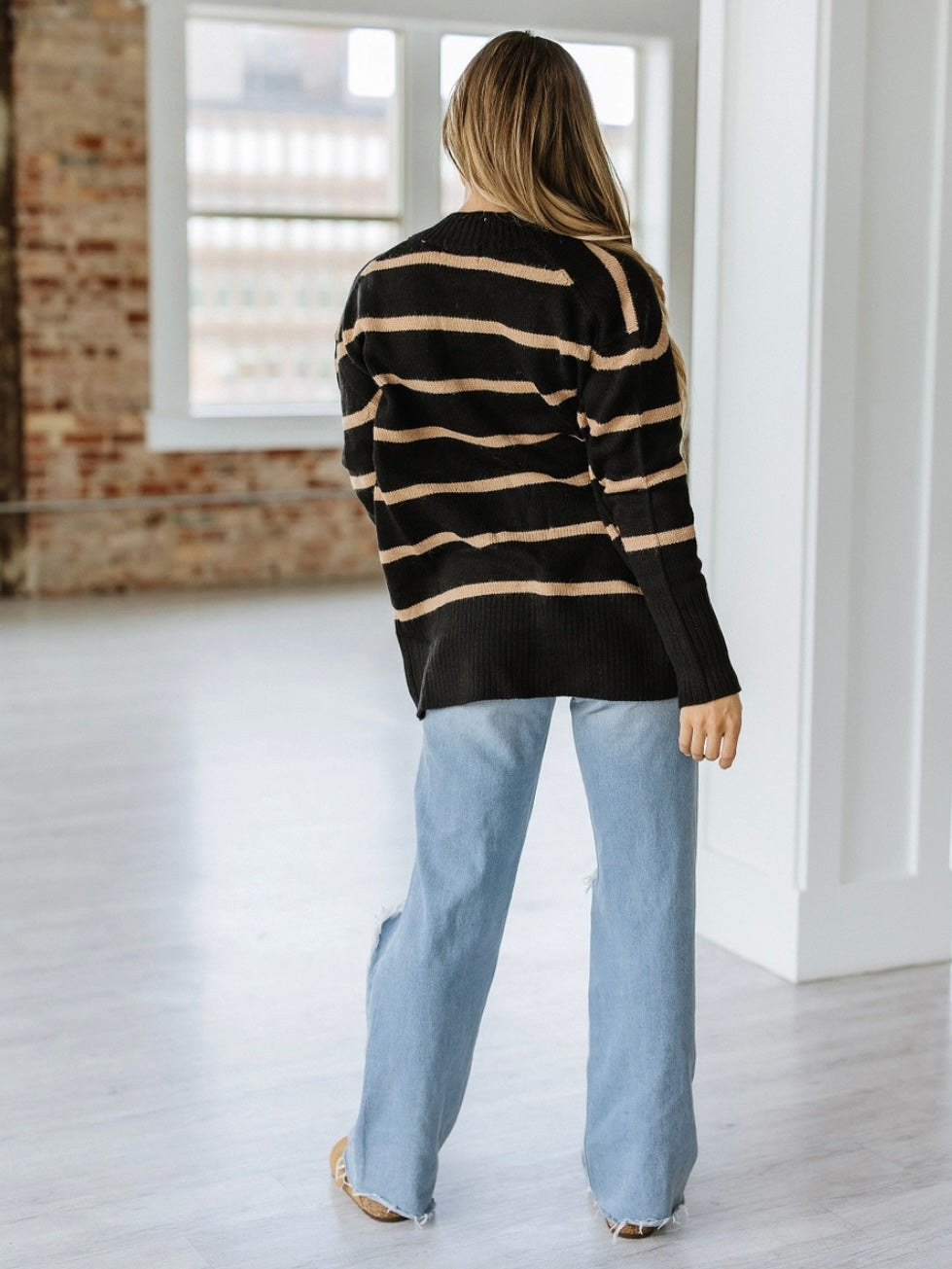 Midnight Stripe Cardigan