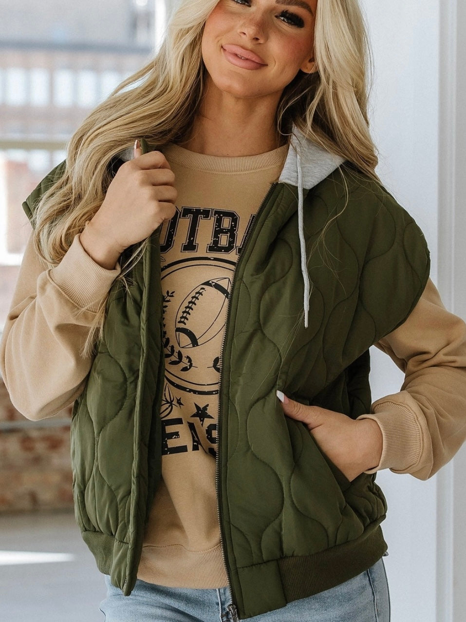 Quinn Quilted Hooded Vest