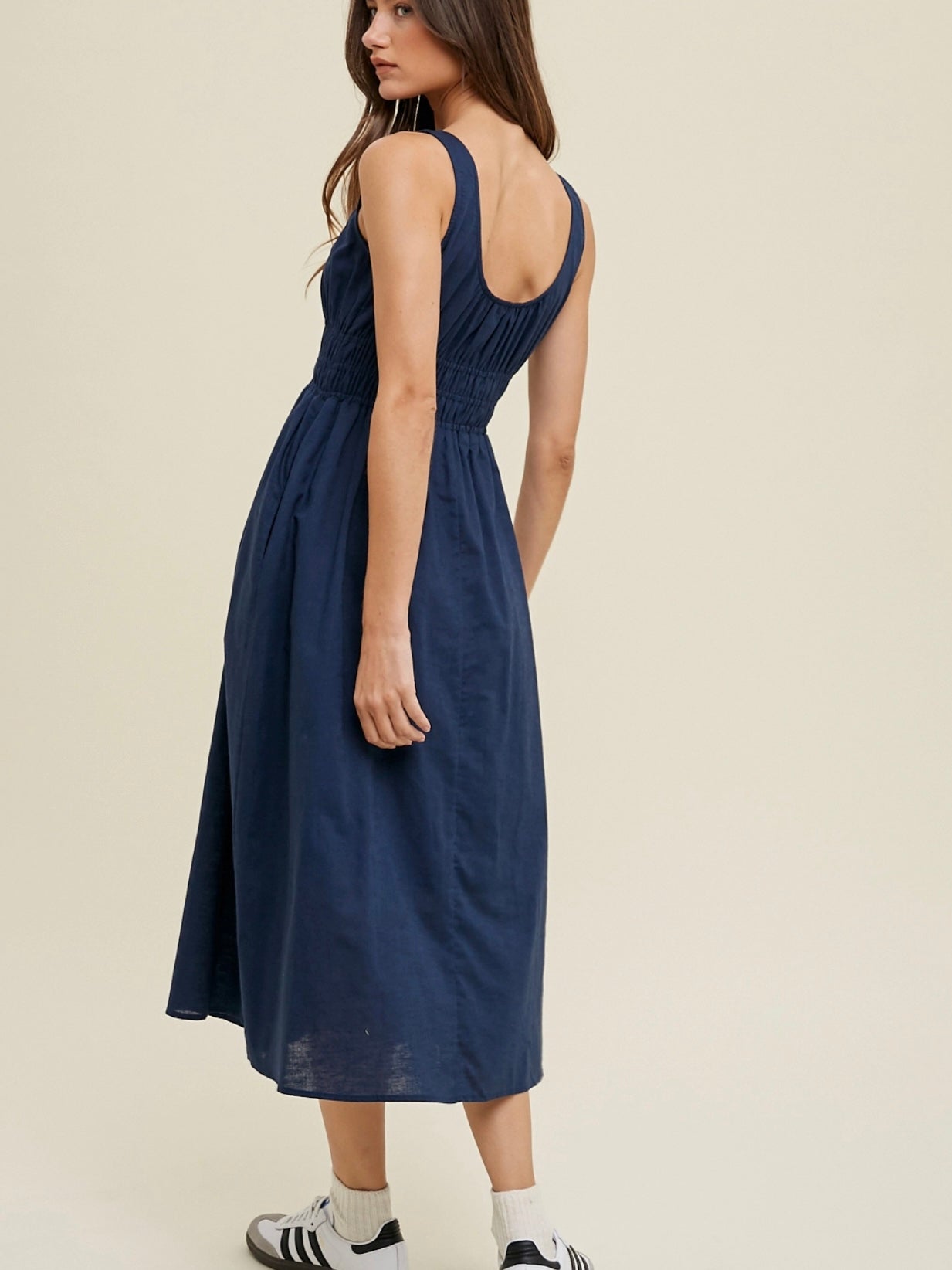 Linen Midi Dress