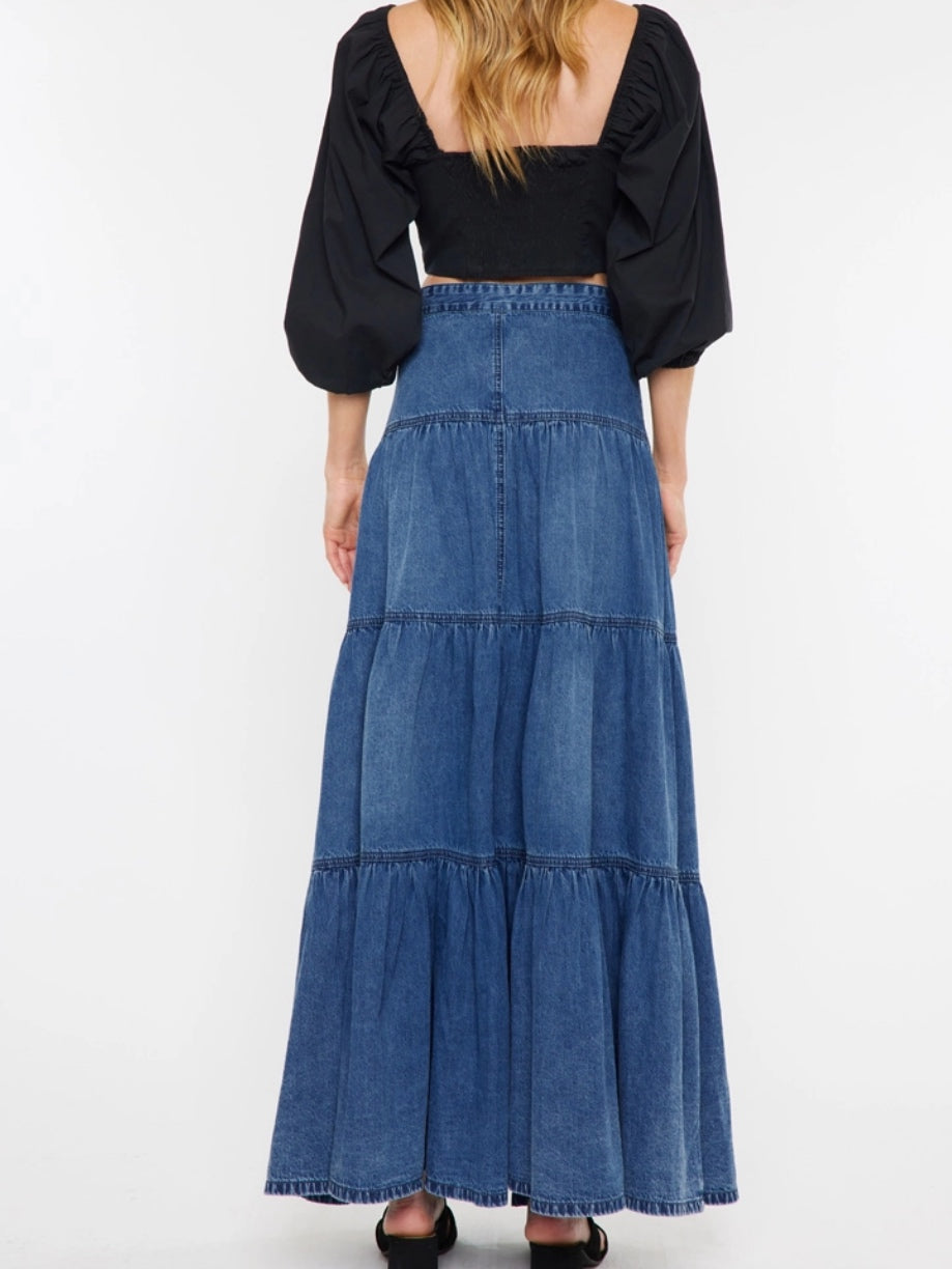 Arizona Denim Maxi Skirt