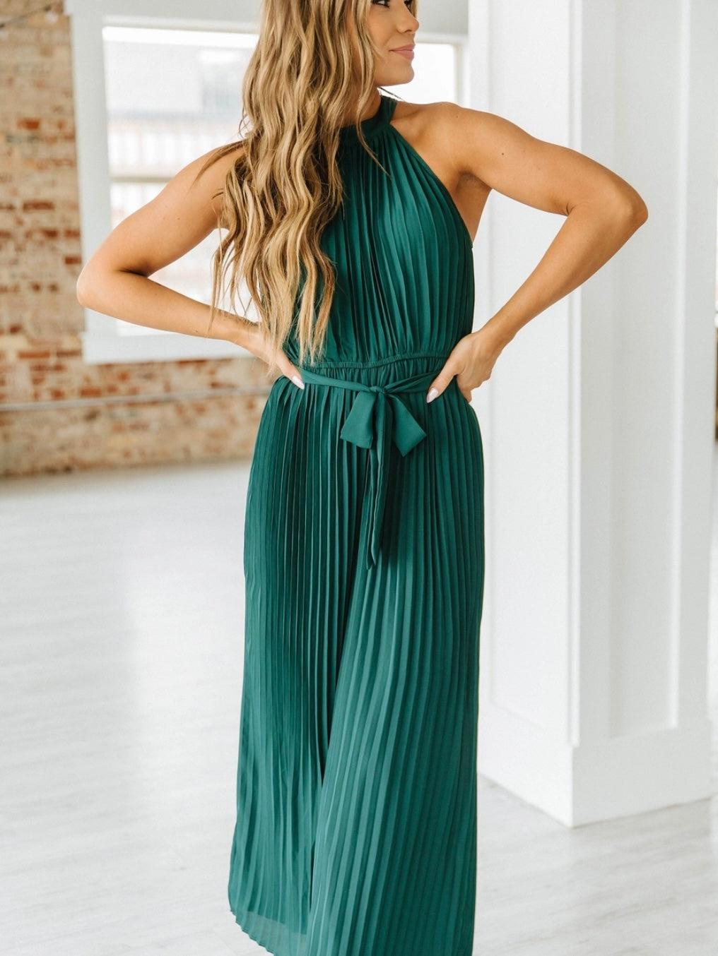 Pretty Please Pleated Jumpsuit