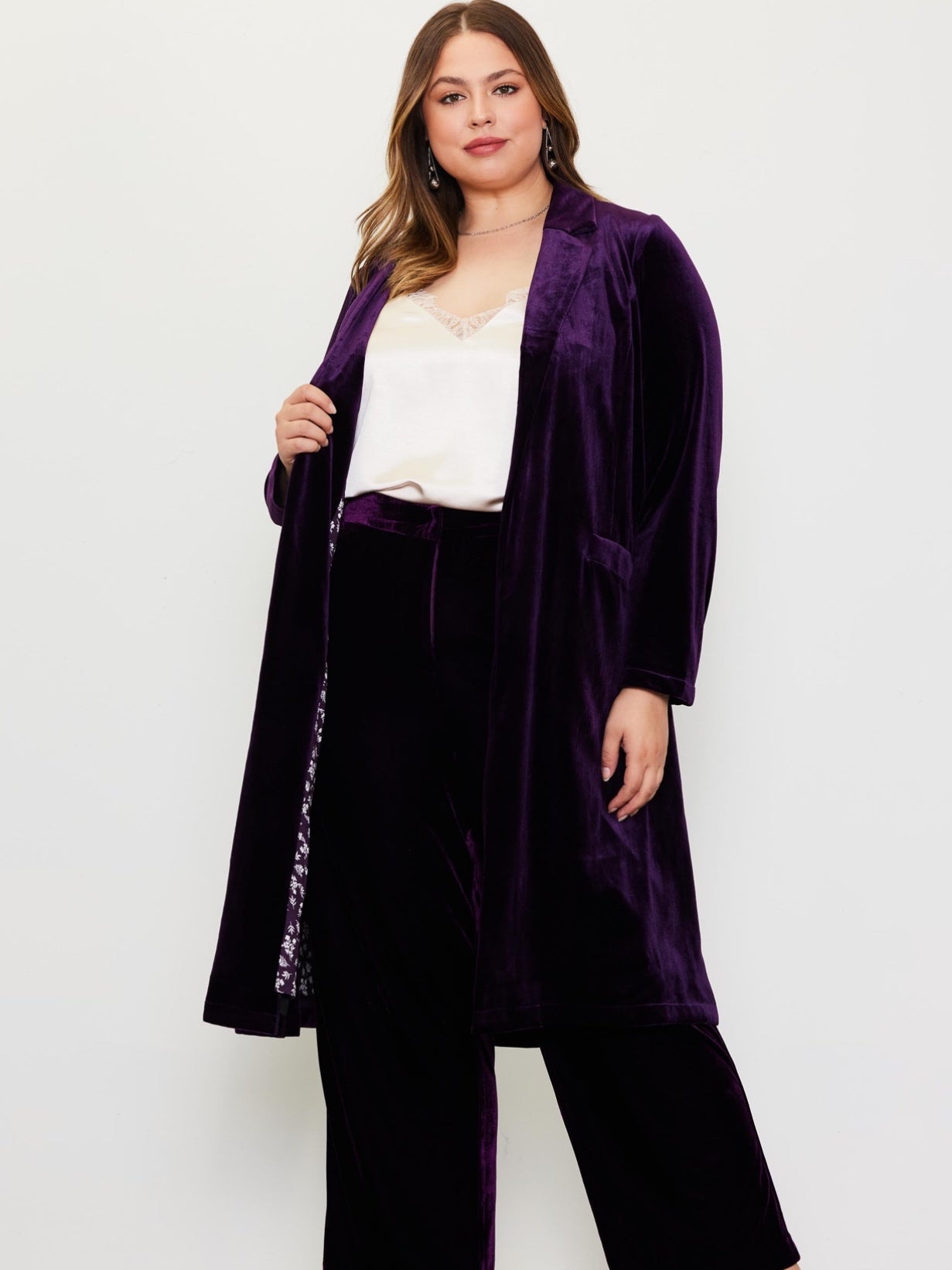Royalty Velvet Duster Coat