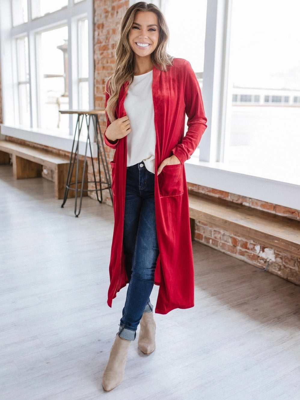 Velvet Vibe Long Duster