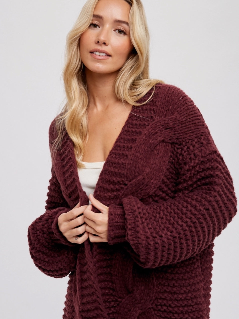 Chunky Cable Cardigan