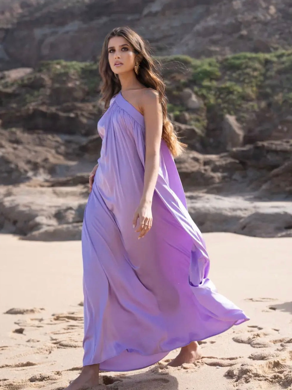 Lilac Fields Asymmetrical Dress