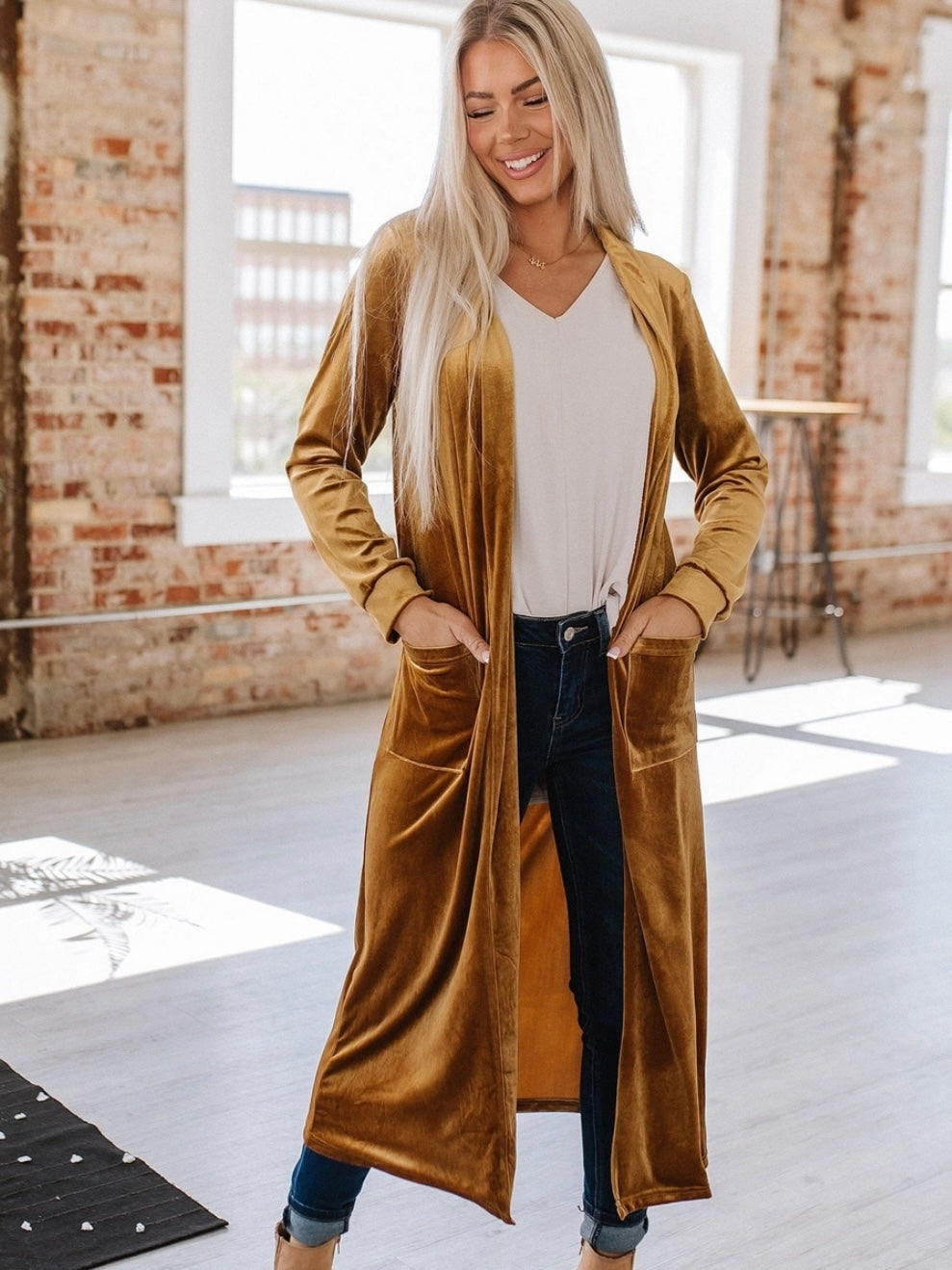 Velvet Vibe Long Duster