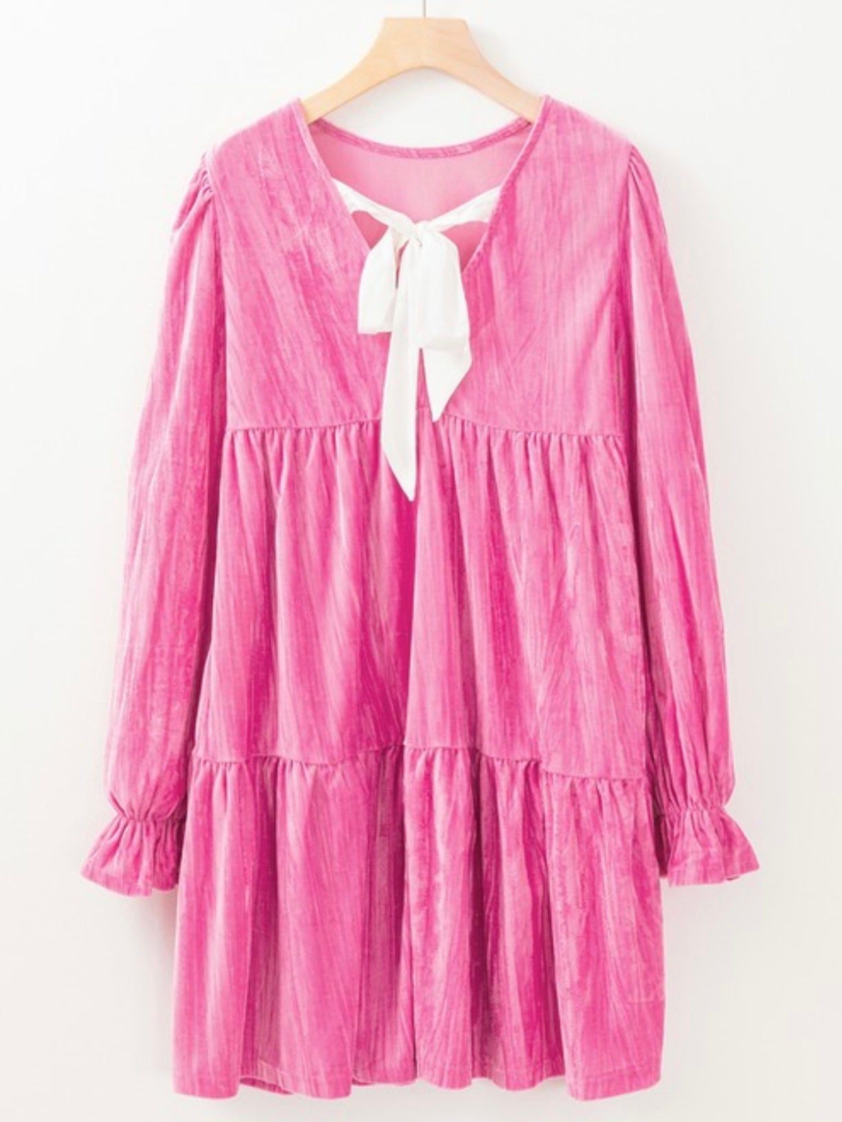 Rosette Velvet Bow Dress