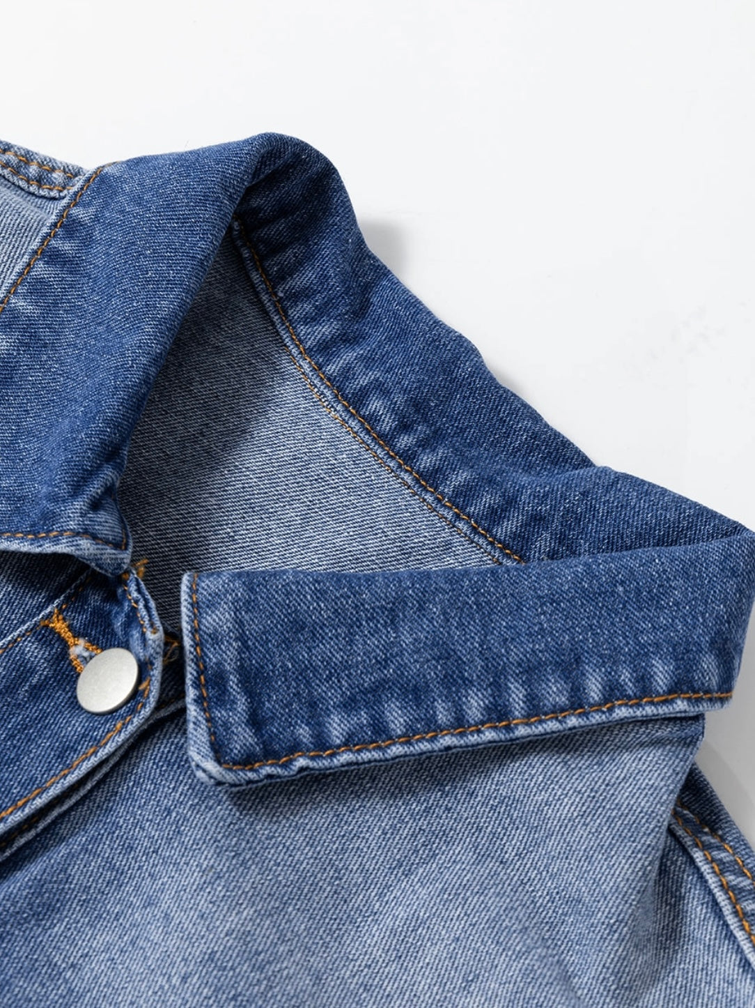 Raw + Ruffled Jean Jacket