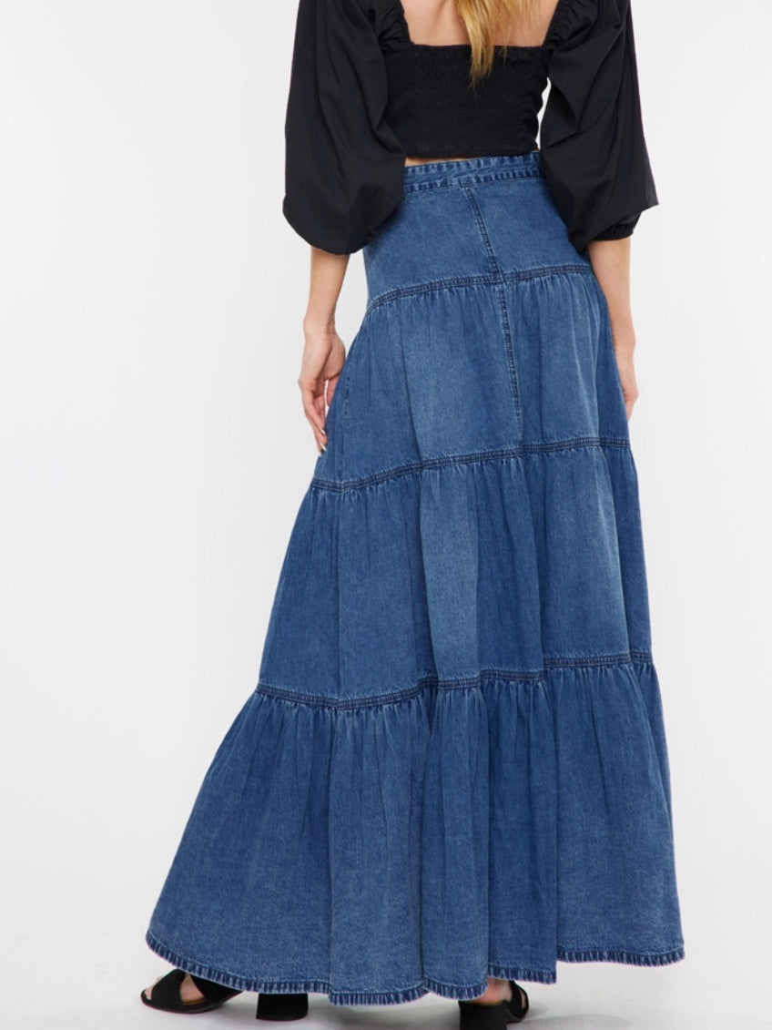 Arizona Denim Maxi Skirt