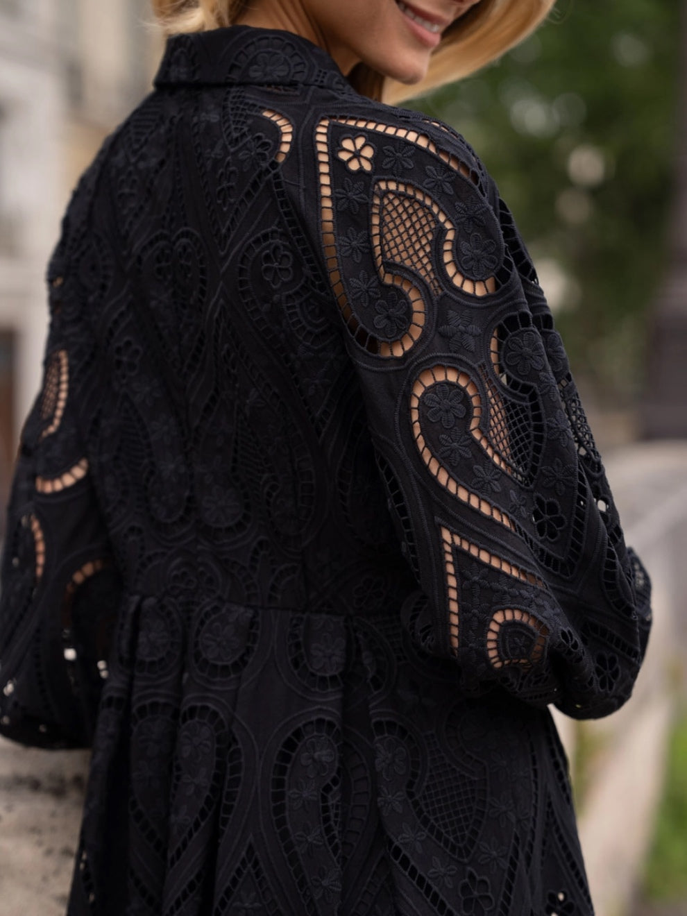 Sloane Embroidered Cotton Lace Dress