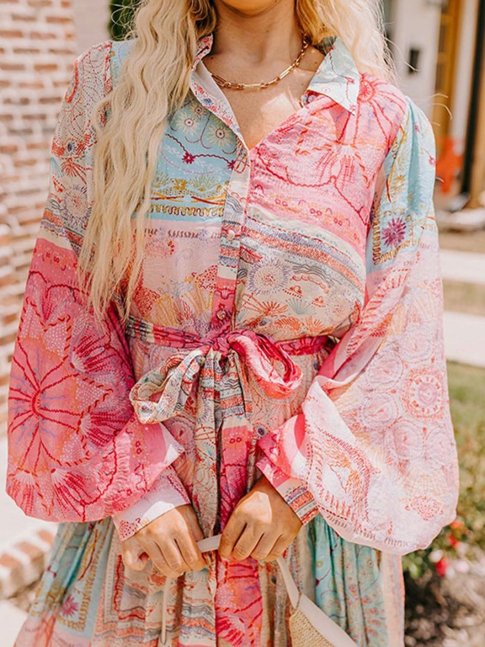 Boho Patches Dress