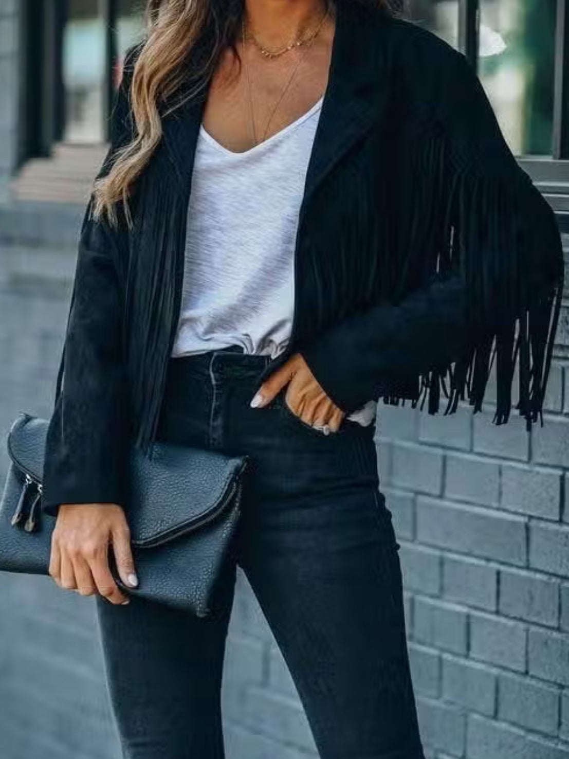Get Fringed Boho Jacket
