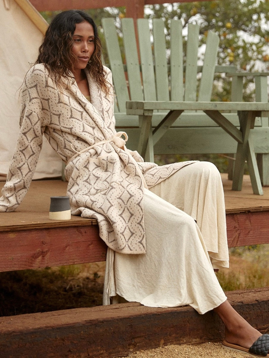 Diamond Jacquard Cardigan