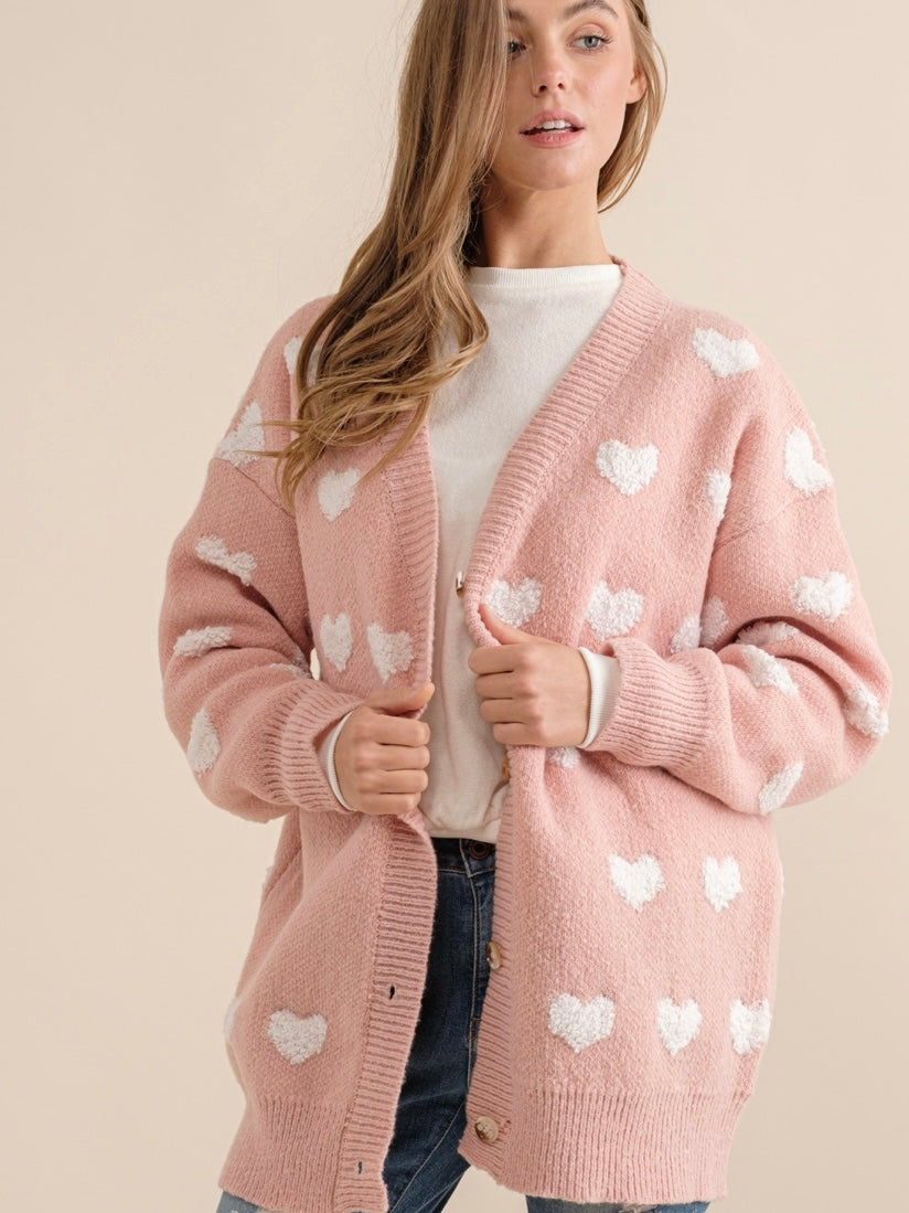 Heart All Over Cardigan