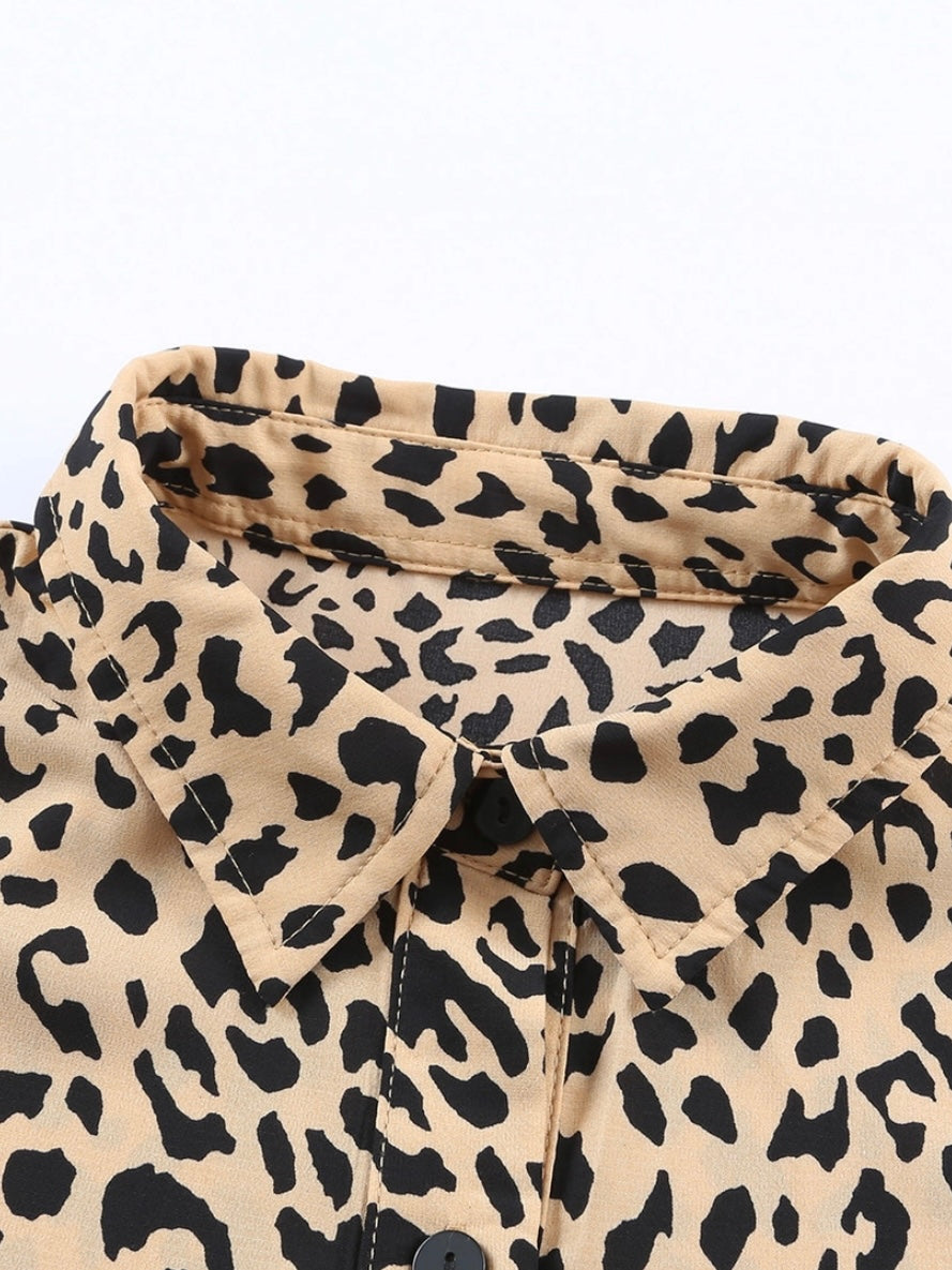 Spotted Button Down Dress