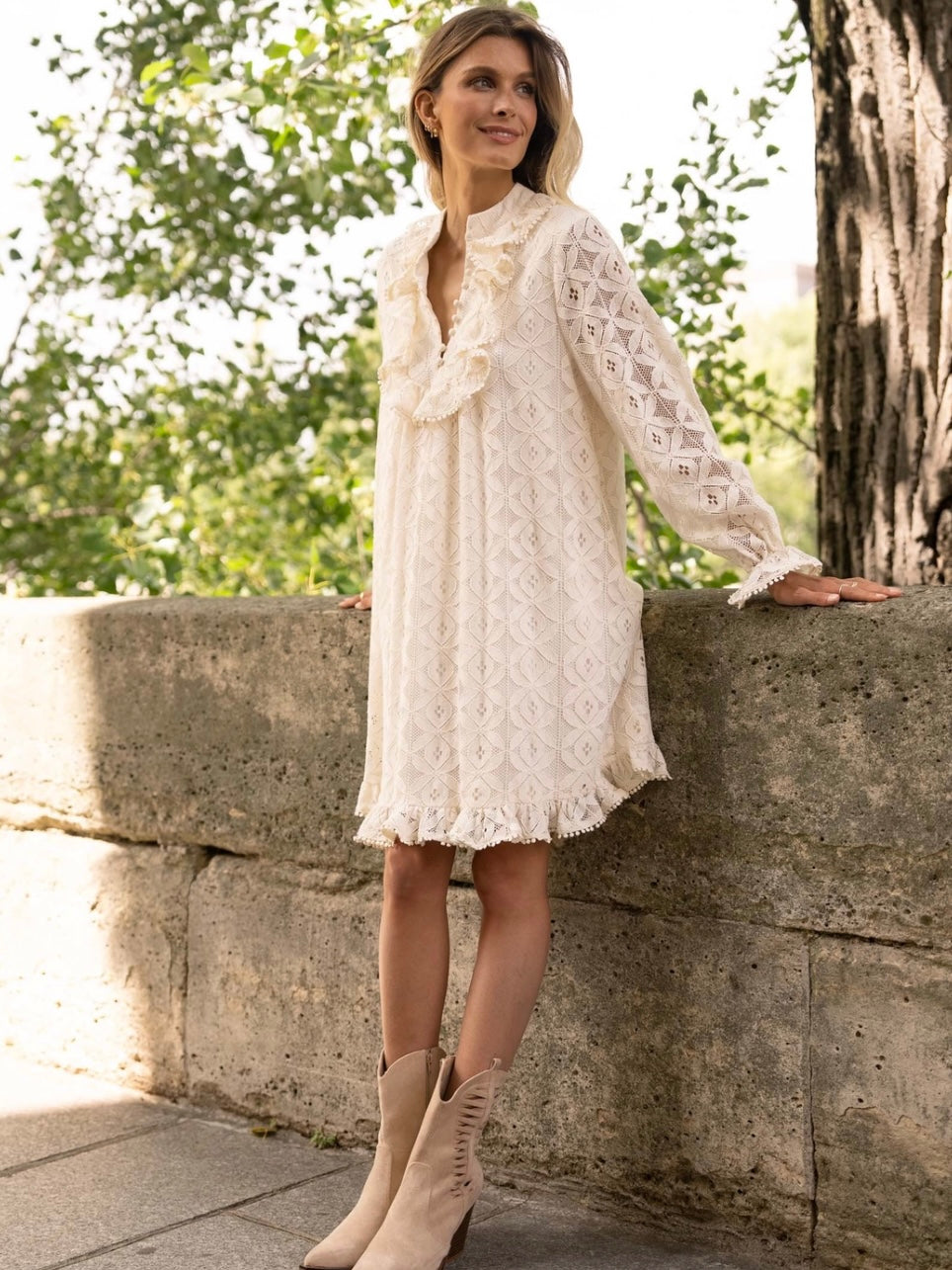 Eugenie Cotton Lace Dress