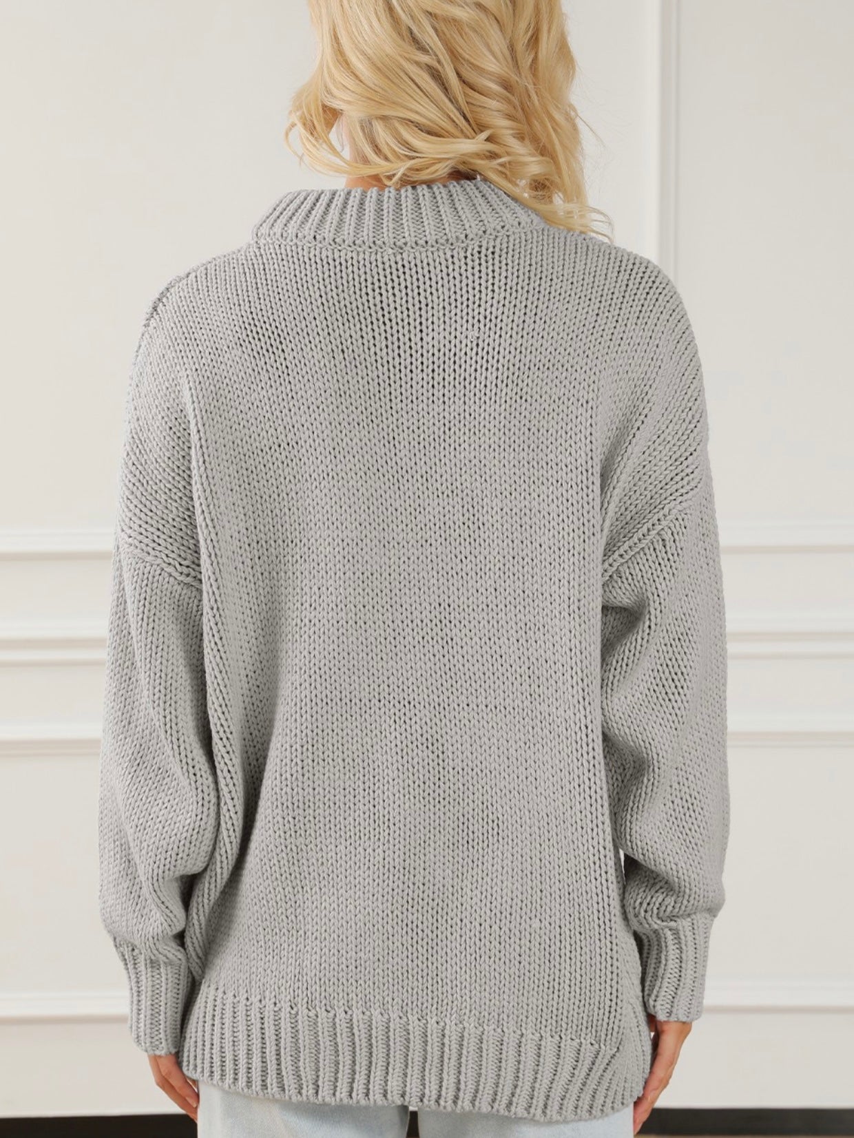 Grey Skies Knit Sweater
