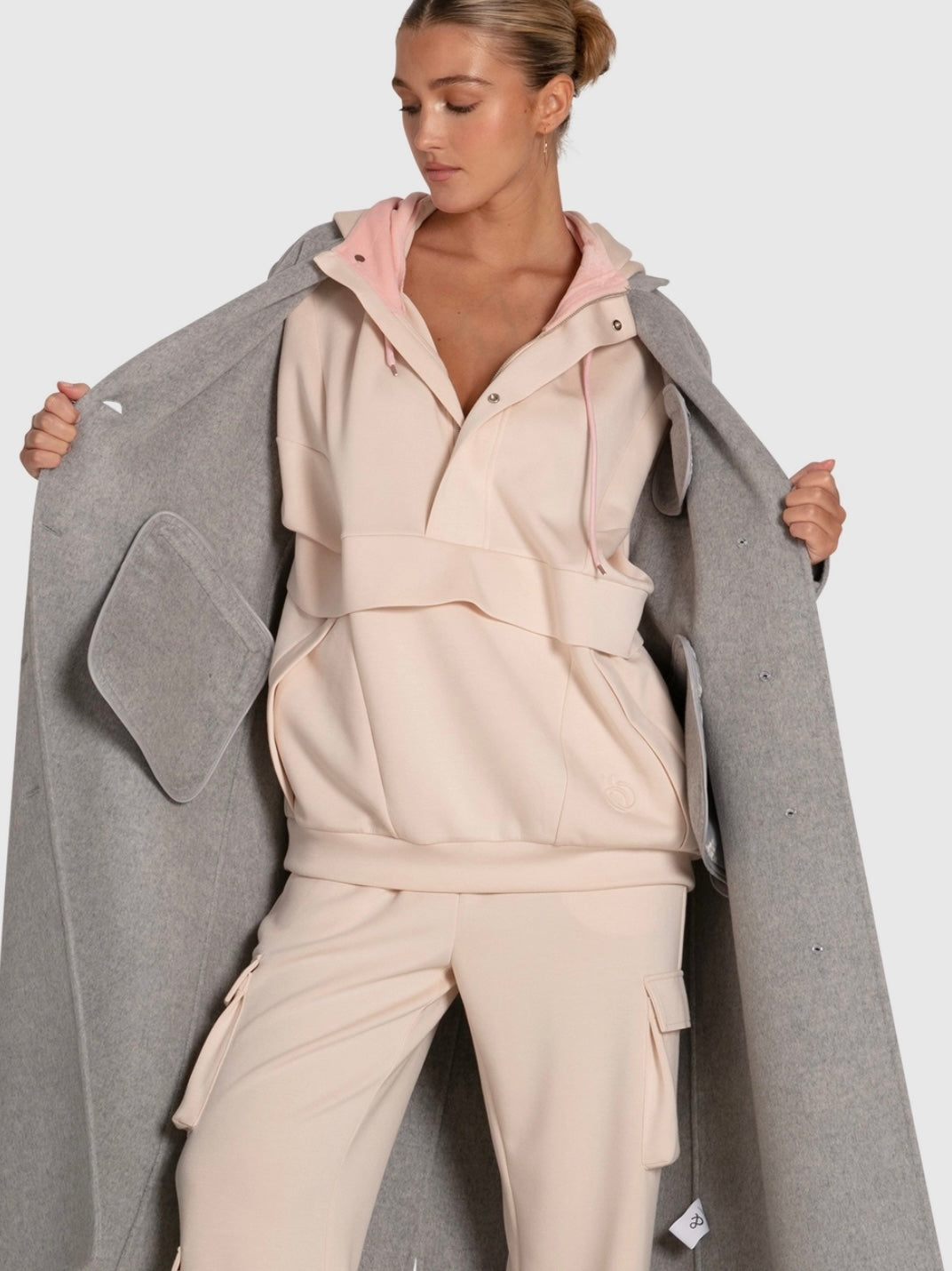 Tainted Longline Grey Coat