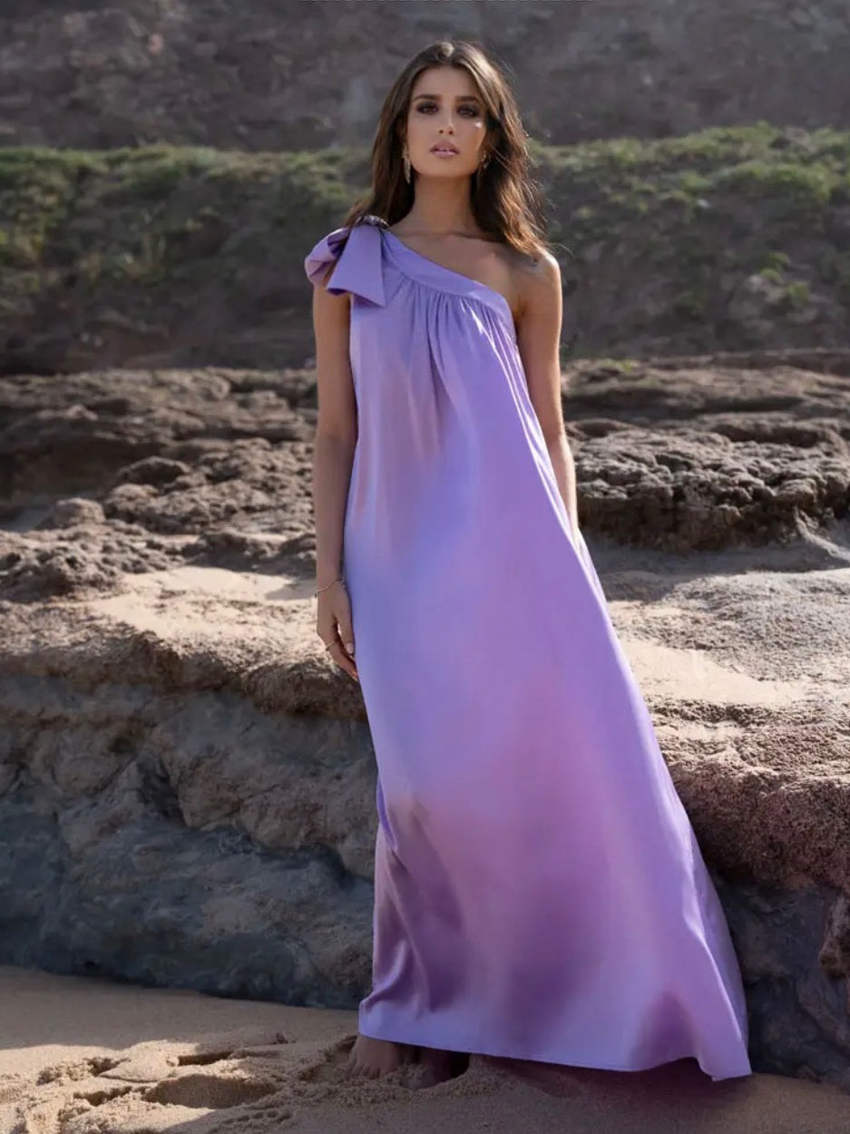 Lilac Fields Asymmetrical Dress