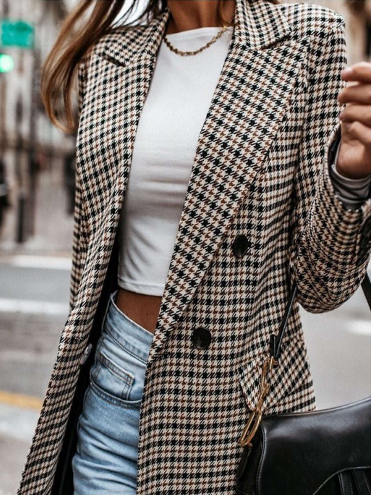 Viv Plaid Blazer