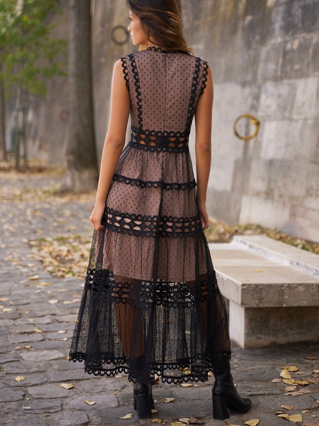 Ellie Long Lace Dress
