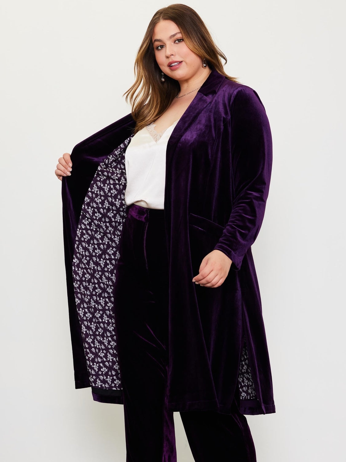 Royalty Velvet Duster Coat
