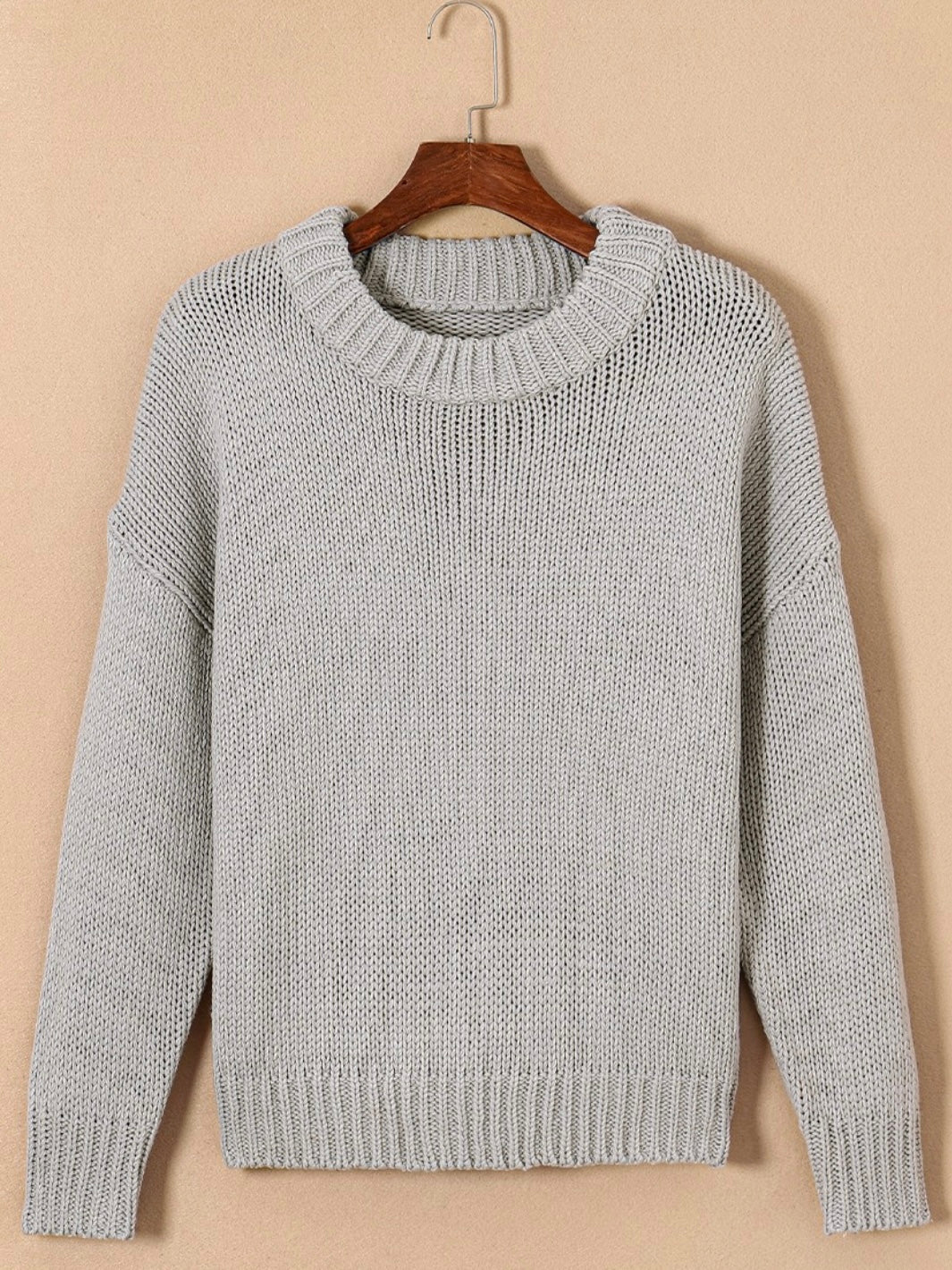 Grey Skies Knit Sweater