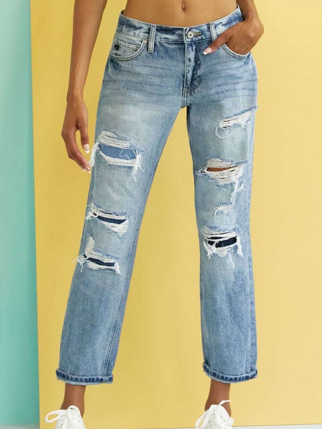 Nicola Boyfriend Jeans by Kancan