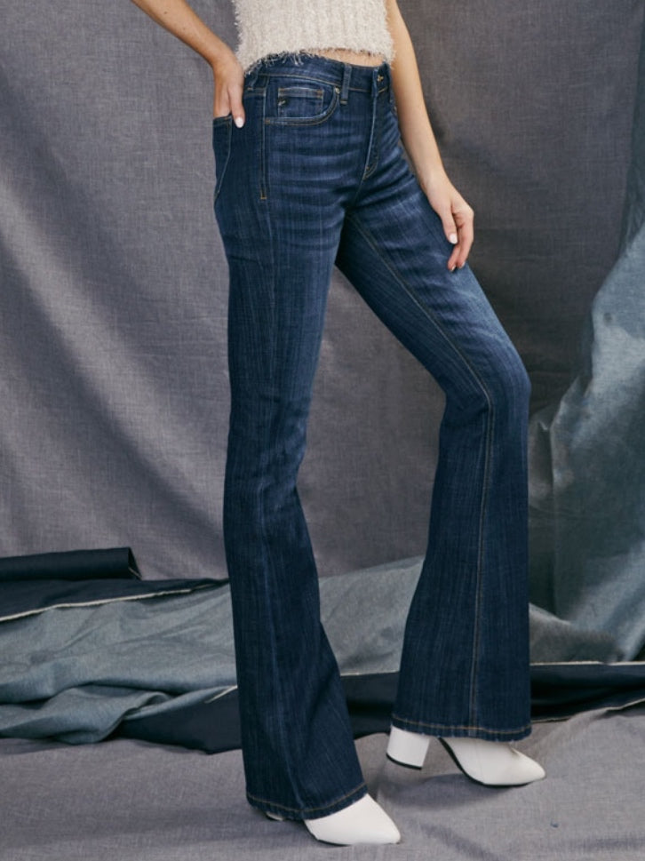 Celina Mid Rise Flare Jeans