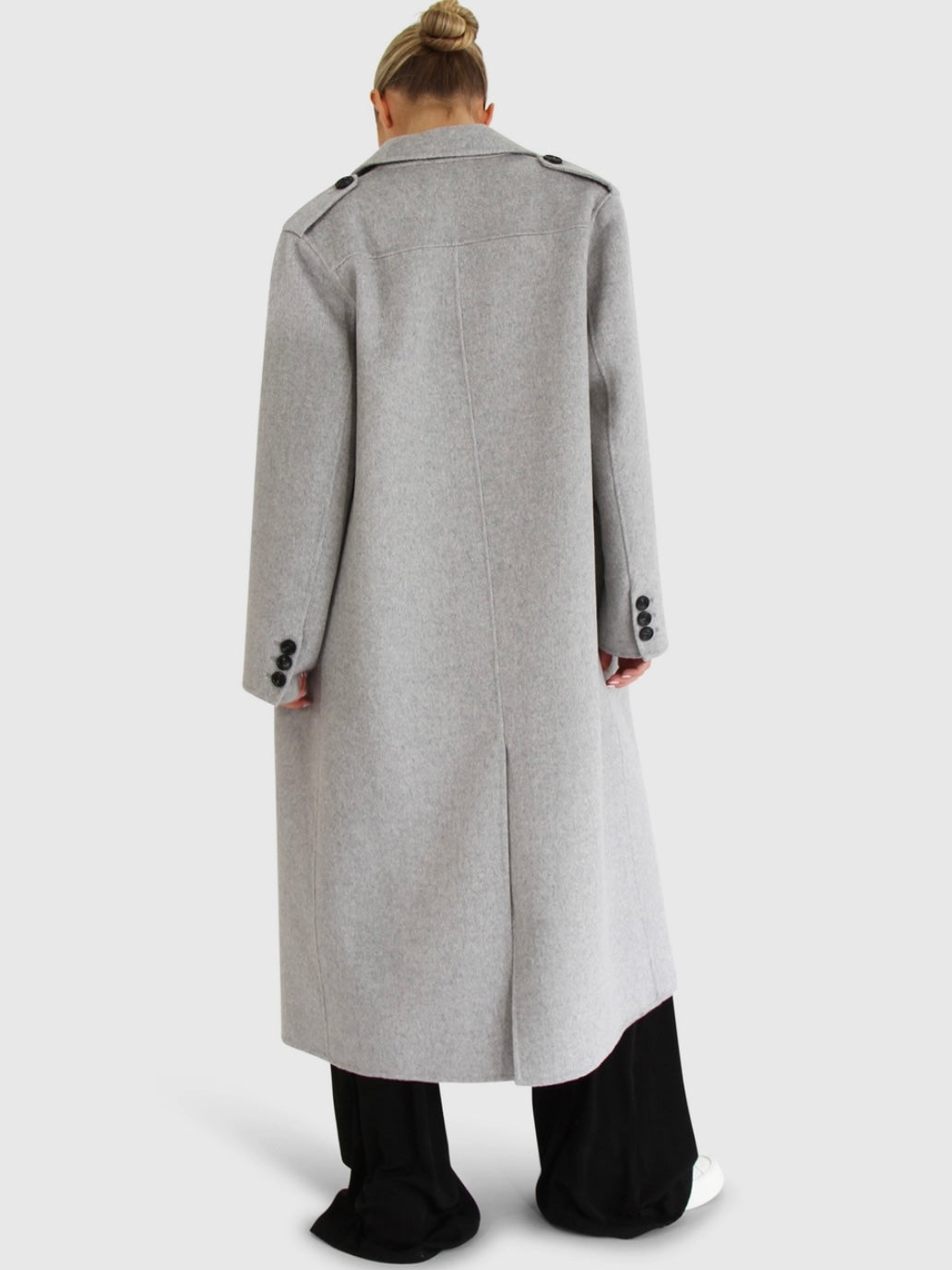 Tainted Longline Grey Coat