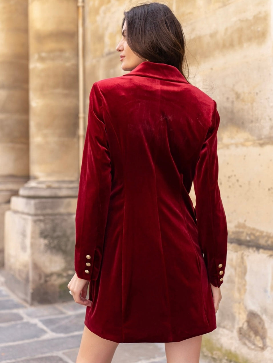 Velvet Blazer Dress Jacket